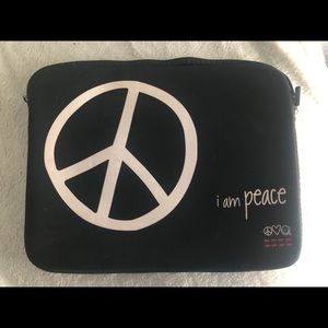 Peace Love World Laptop Case Bag